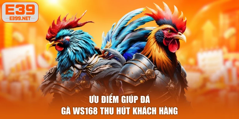 Ưu điểm giúp đá gà WS168 thu hút khách hàng